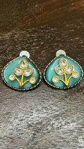 Studs with meenakari