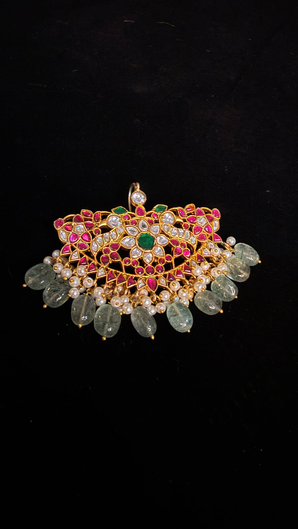 Real Jadau kundan pendent