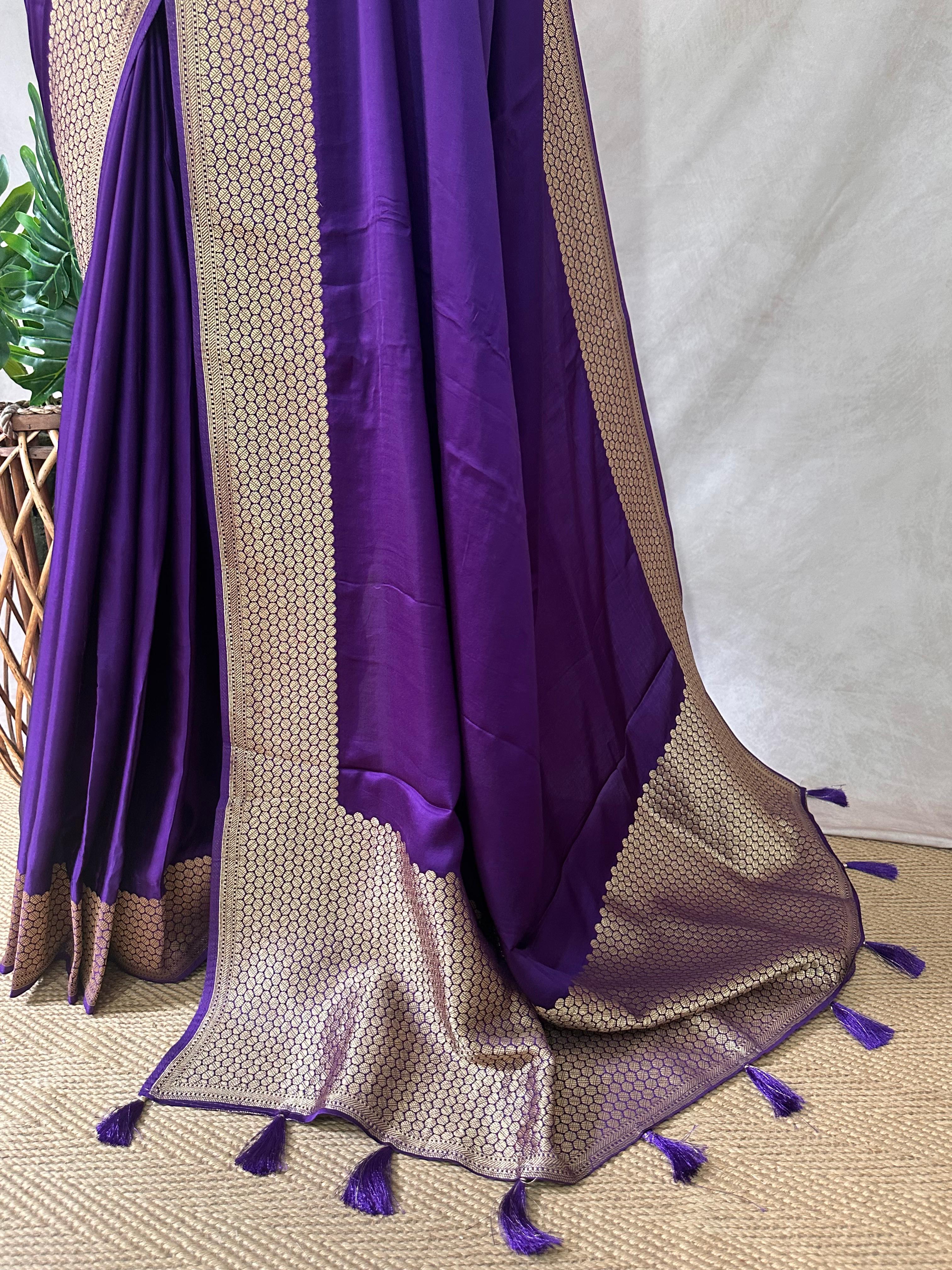 Semi mashru silk saree with BP