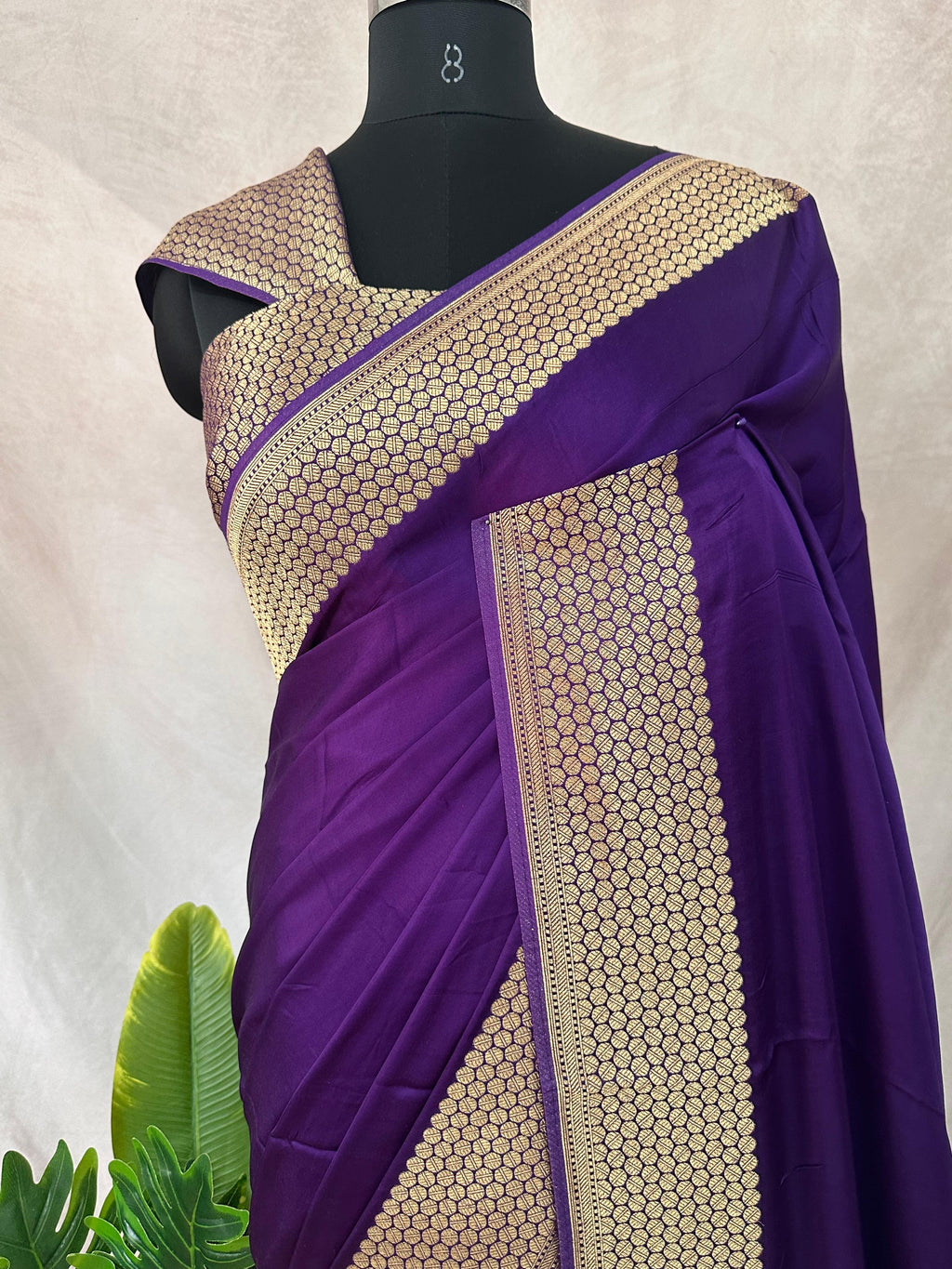Semi mashru silk saree with BP