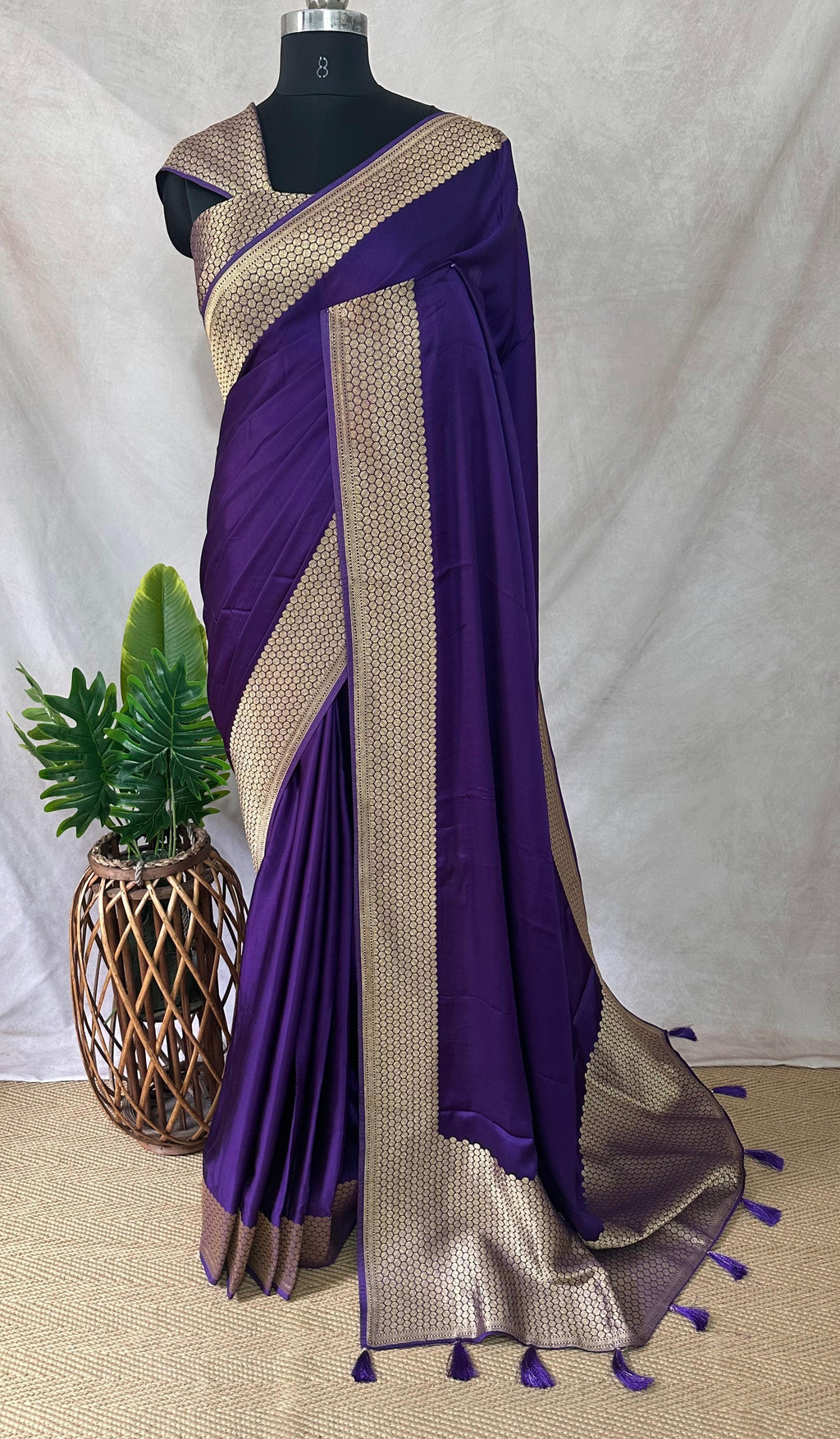 Semi mashru silk saree with BP