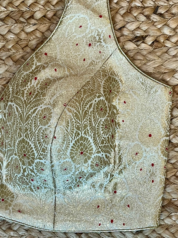 Off white brocade blouse