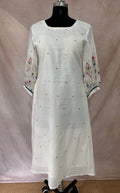 Handloom jamdani cotton dress