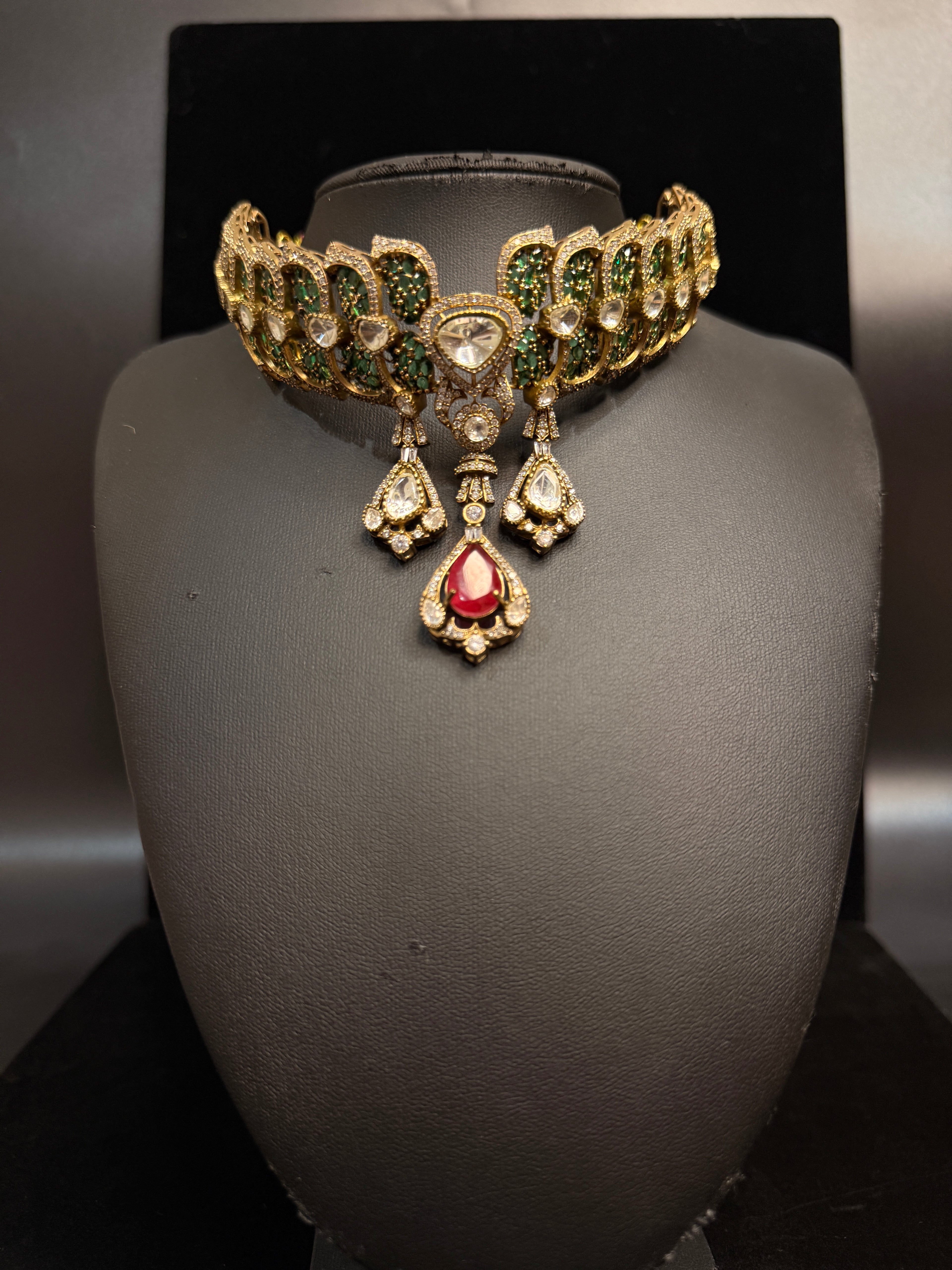 Designer choker with earring