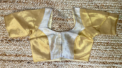 Light gold brocade blouse