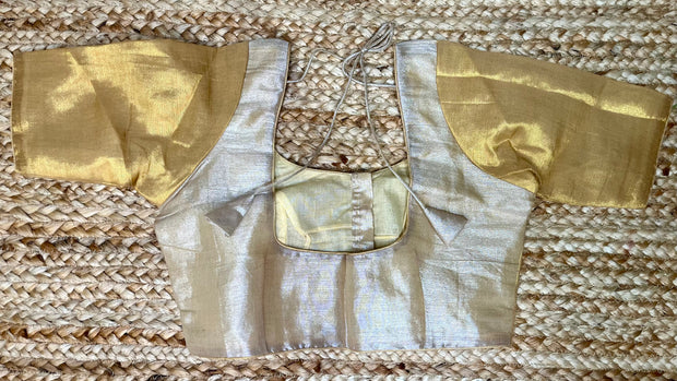 Light gold brocade blouse