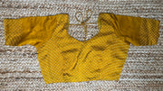 Mustard yellow modal silk blouse
