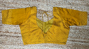 Mustard yellow modal silk blouse