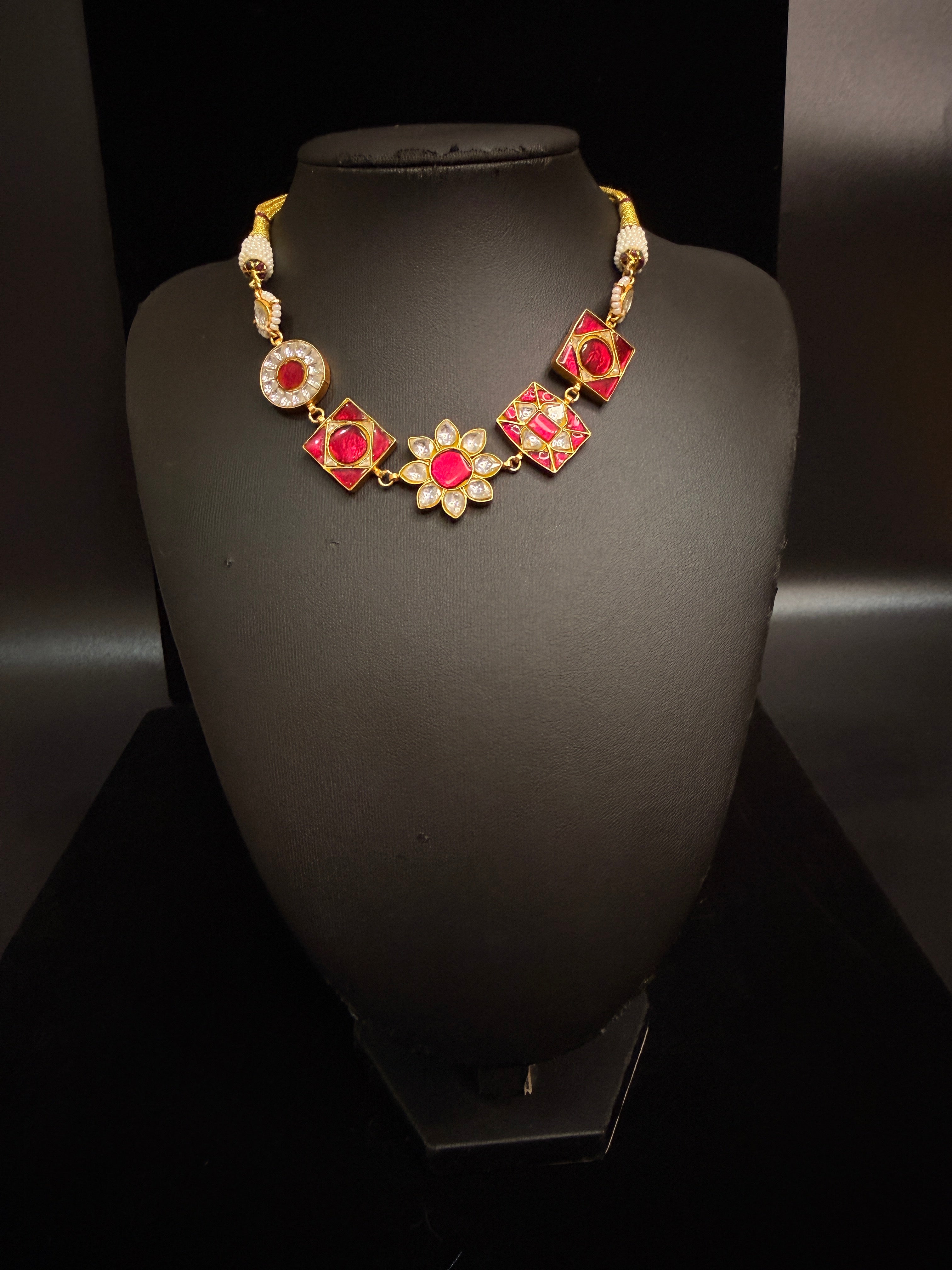 handmade Jadu kundan choker