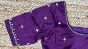 Purple blouse with hand work