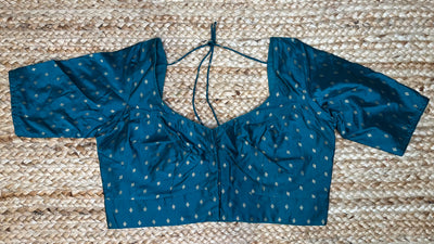 Peacock green blouse
