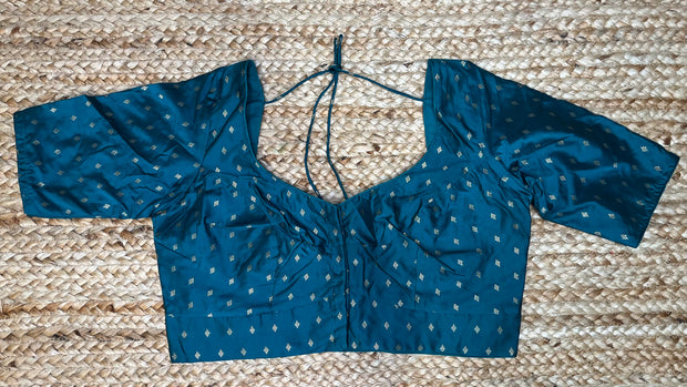 Peacock green blouse