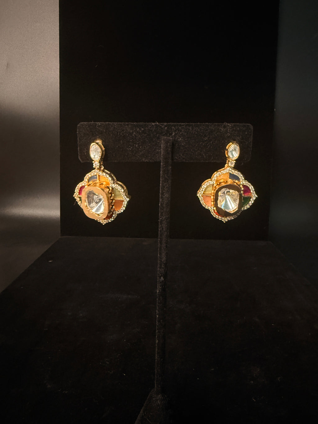 hand made Jadau and kundan necklace with earring