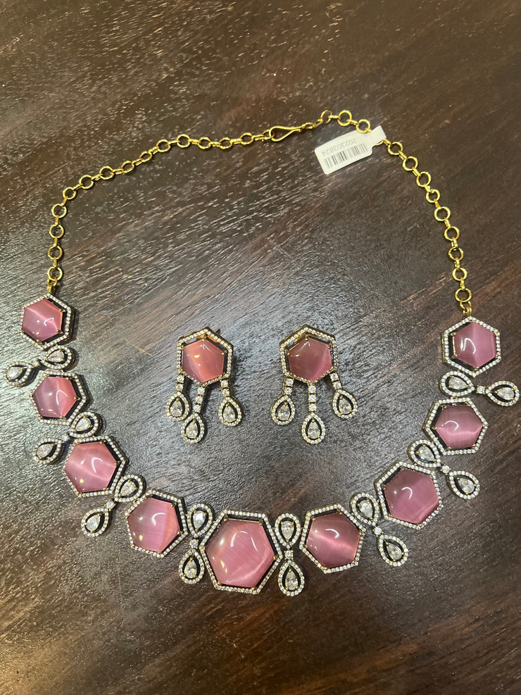 Necklace with earring