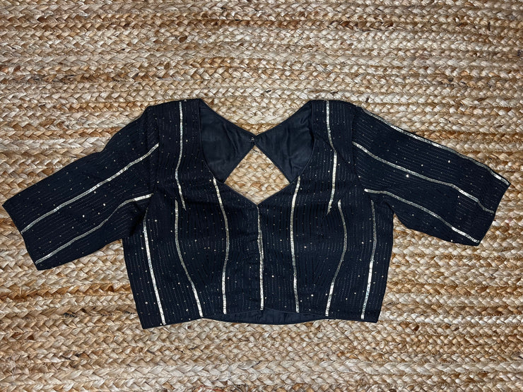 Black gotta work blouse