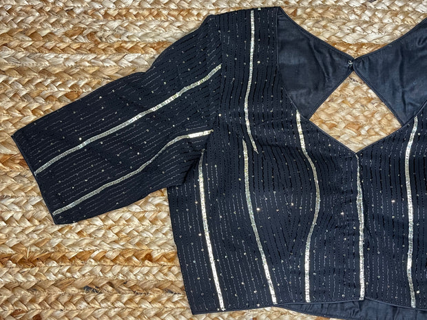 Black gotta work blouse