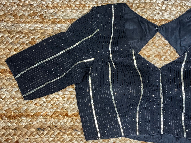 Black gotta work blouse