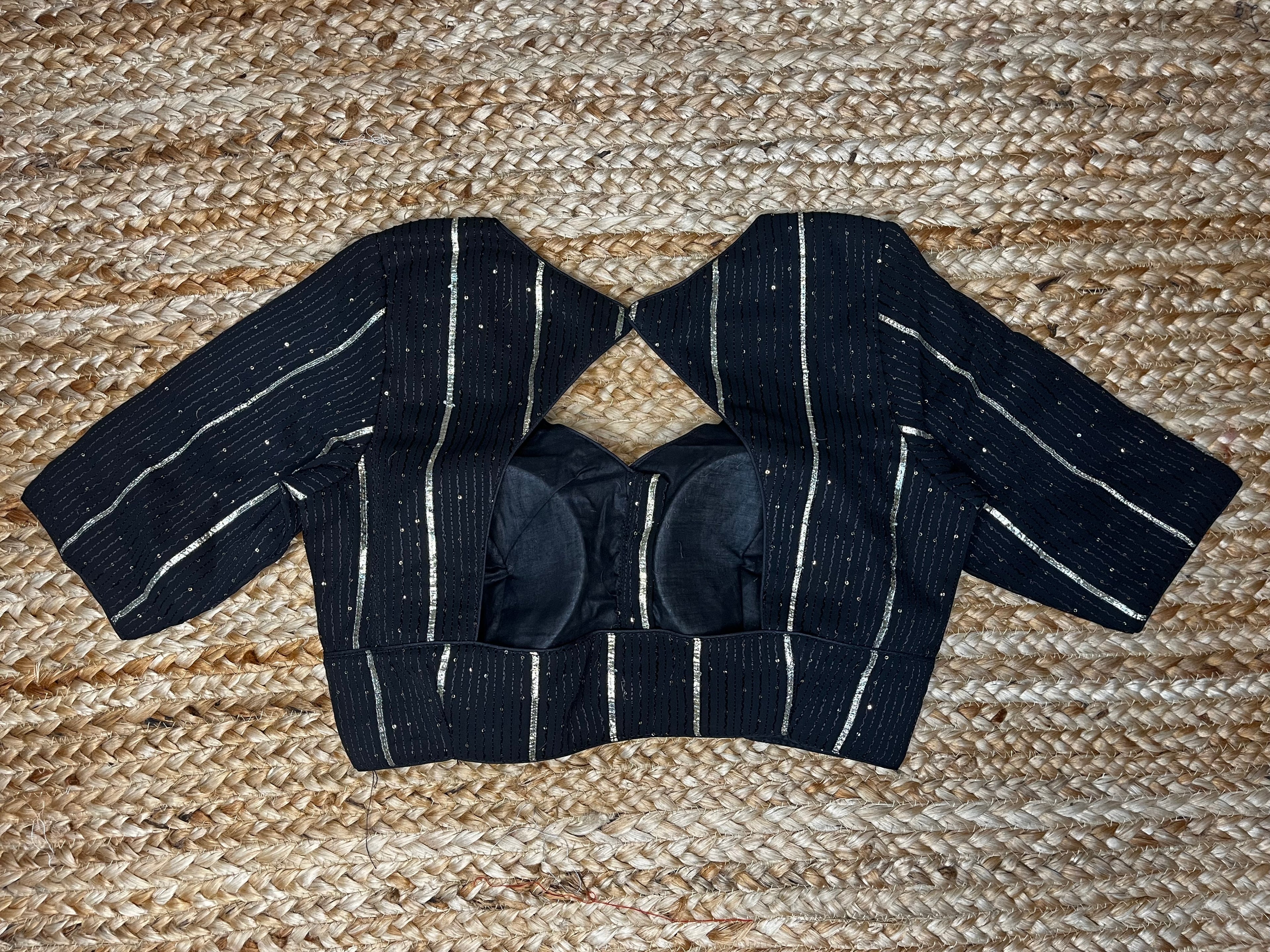 Black gotta work blouse