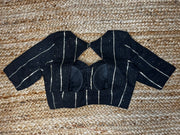 Black gotta work blouse