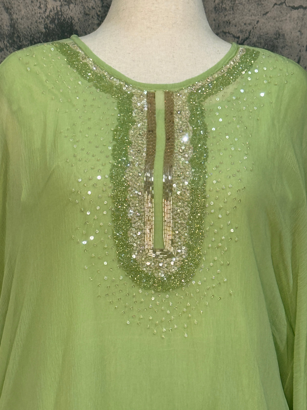 Chiffon designer short kurti with bottom