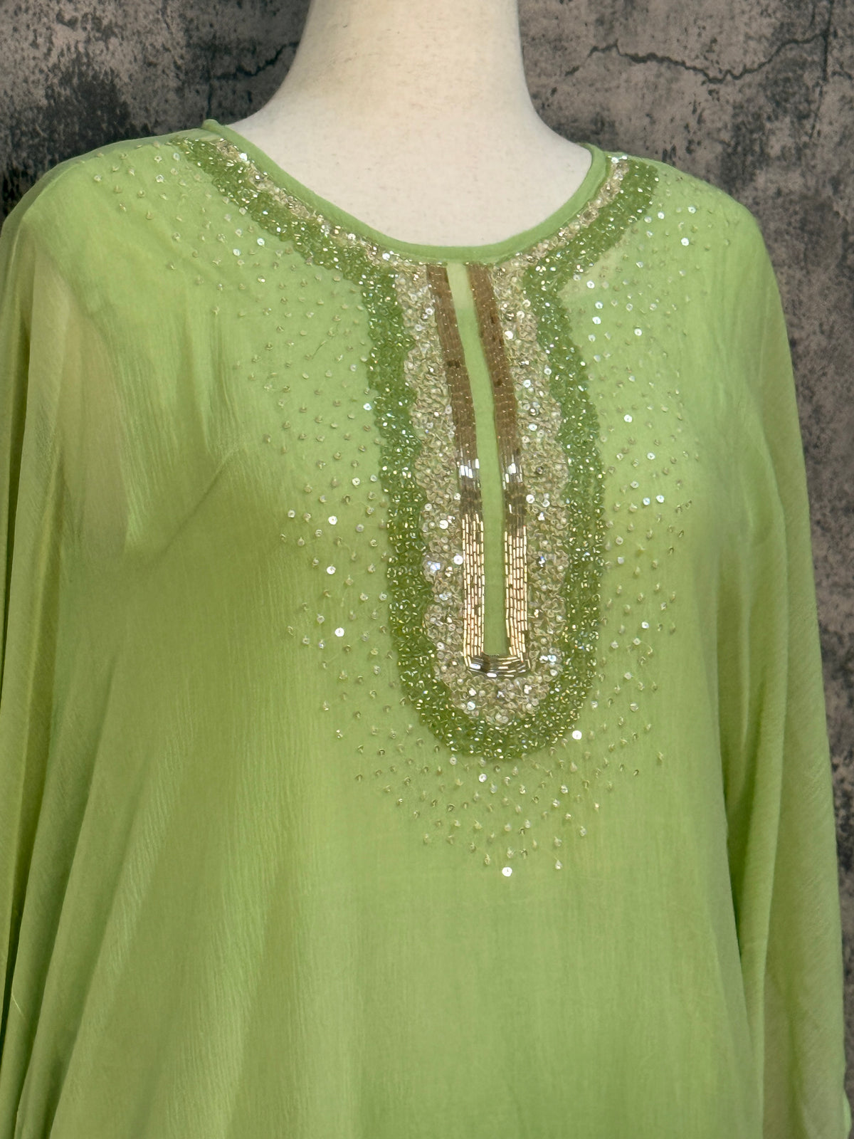 Chiffon designer short kurti with bottom
