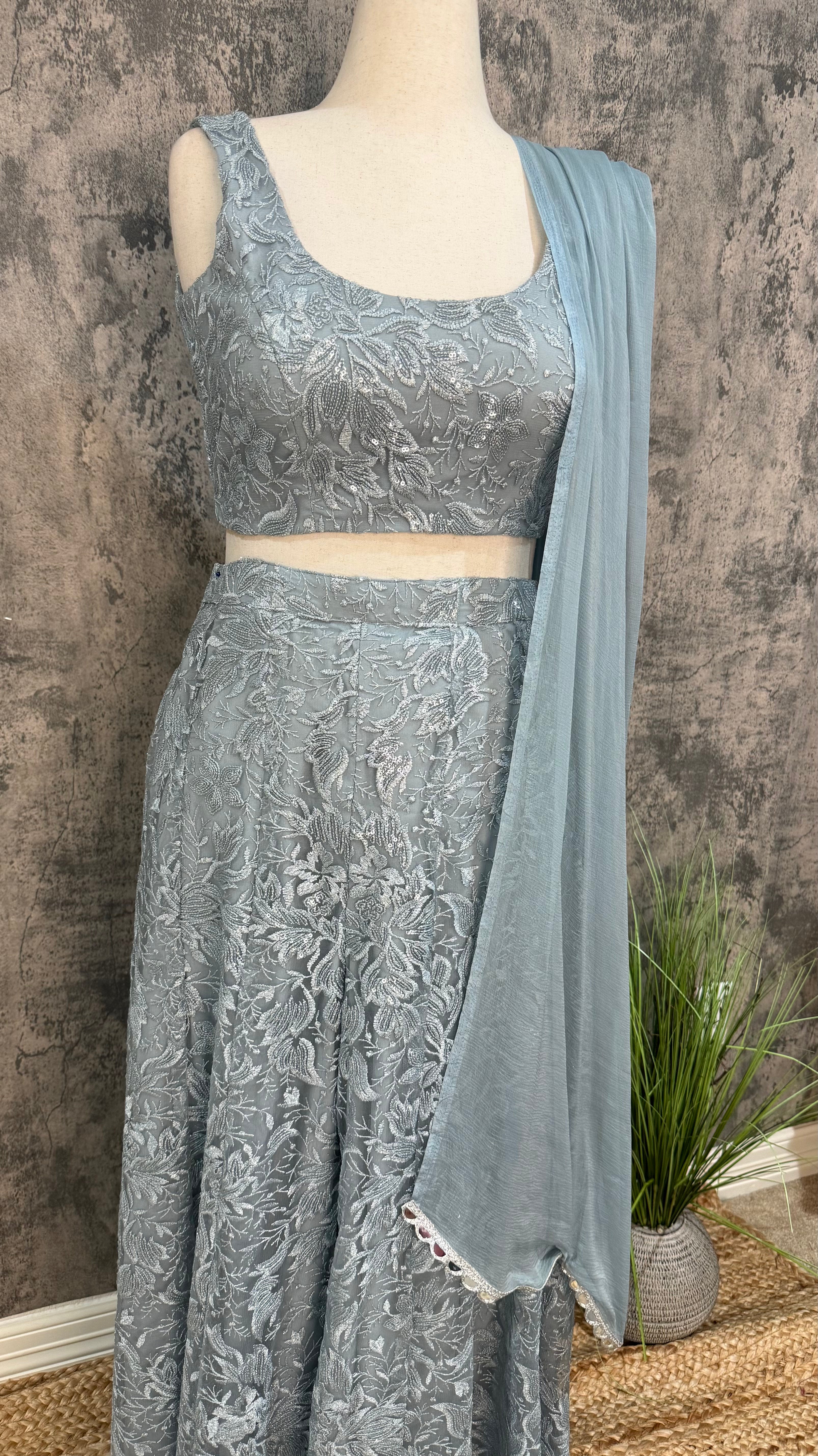 Lace Palzzo and crop top