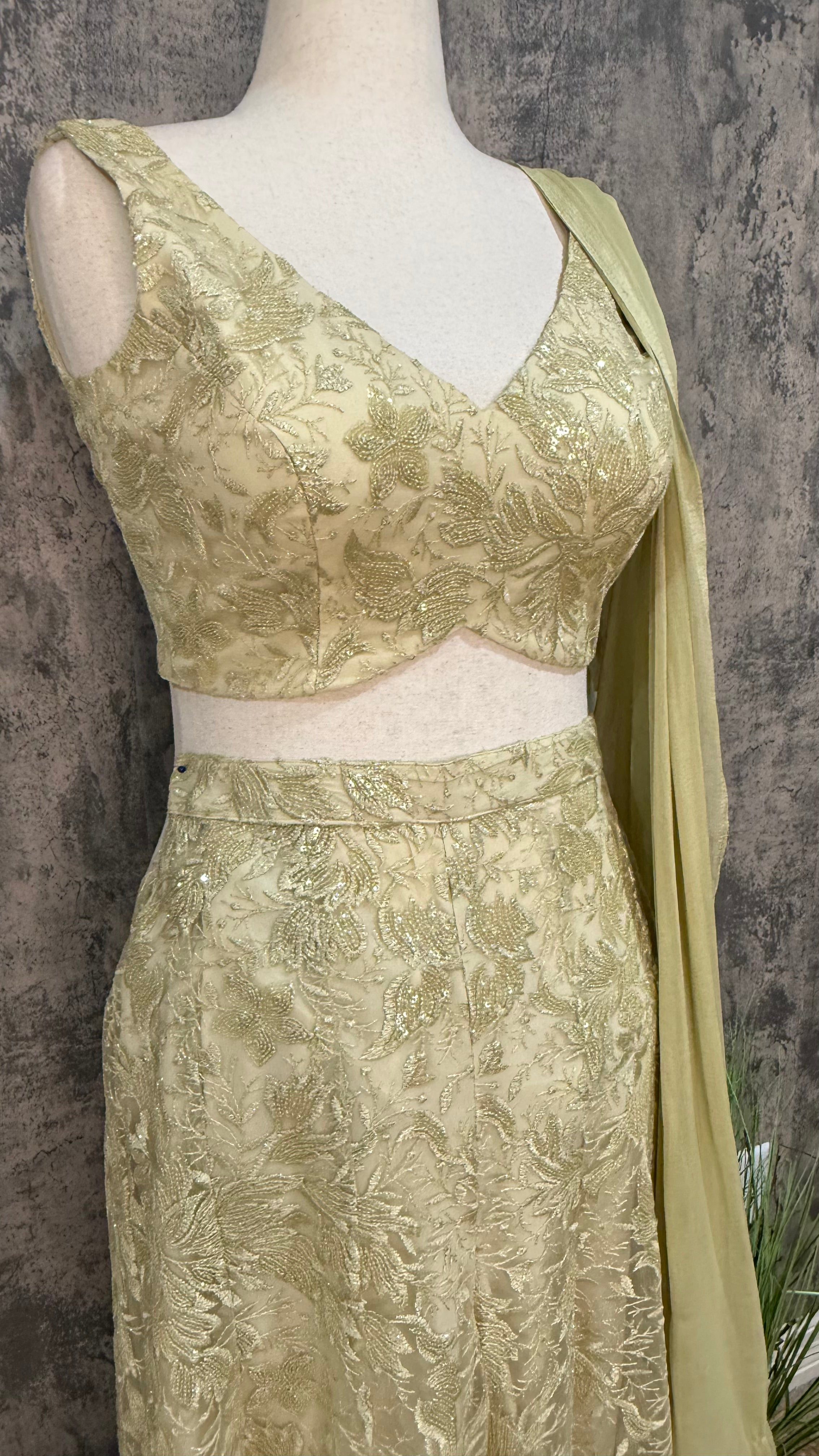 Lace Palzzo and crop top