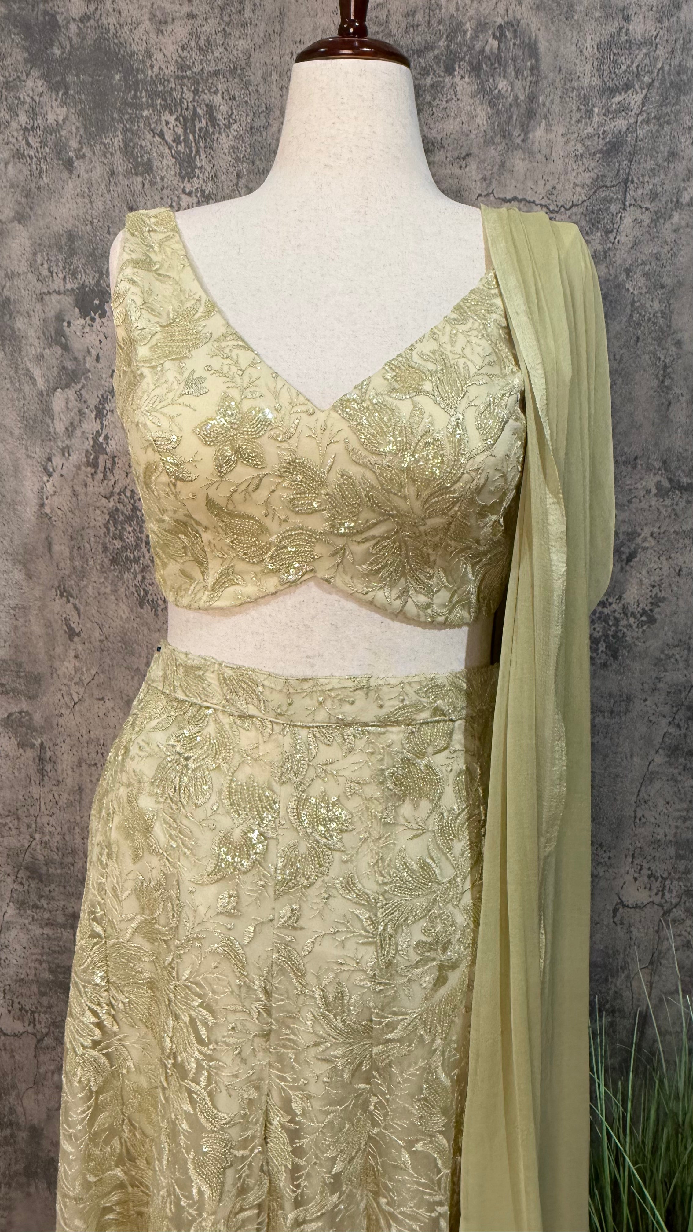Lace Palzzo and crop top