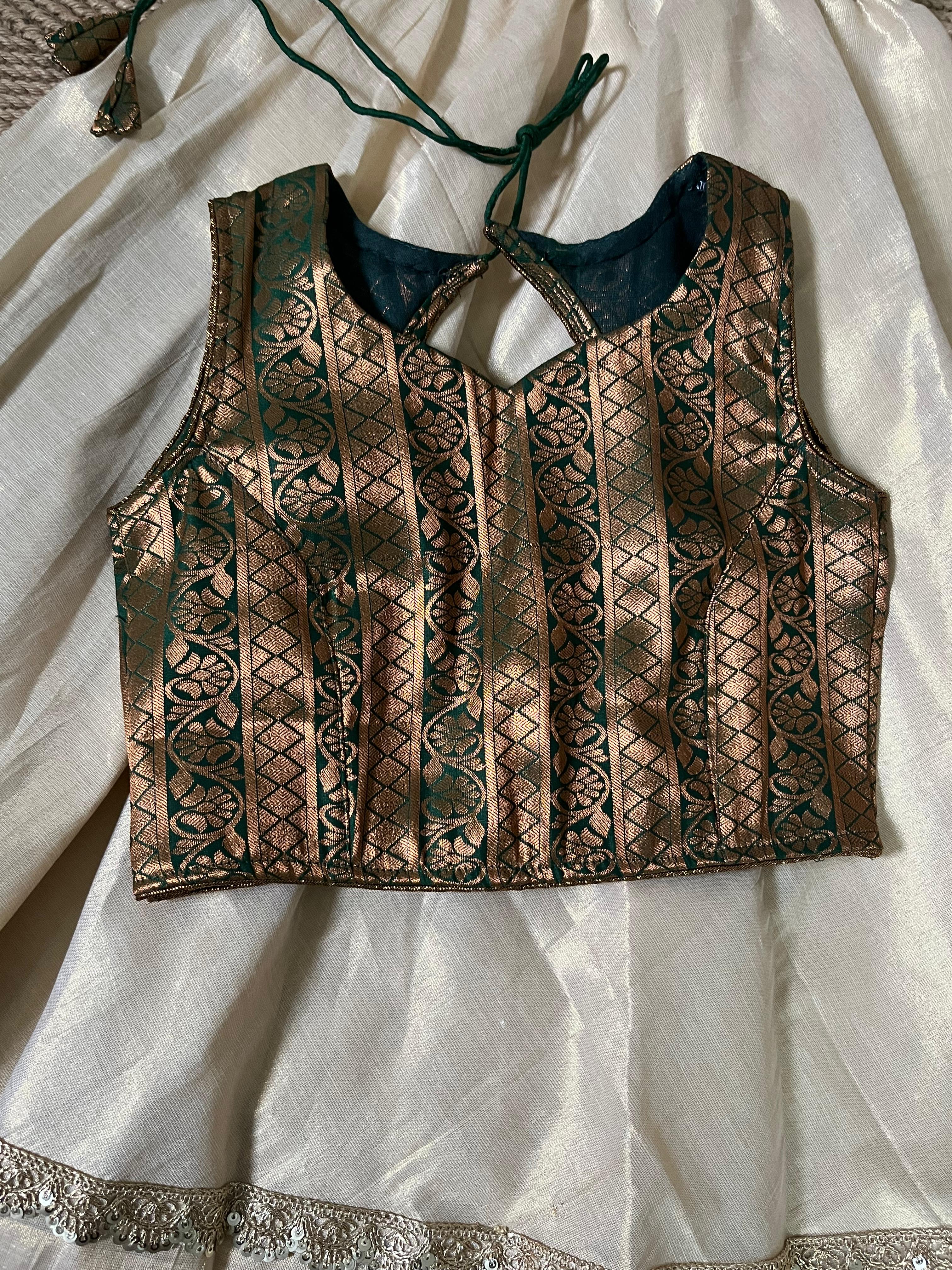 Onam skirt and blouse - 5 yr