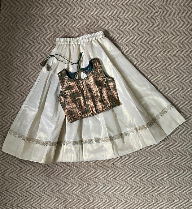 Onam skirt and blouse - 5 yr