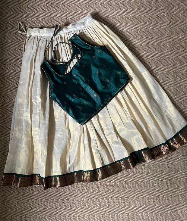 Onam skirt and blouse - 7 yr