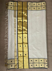 Handloom kerela saree with stitiched blouse