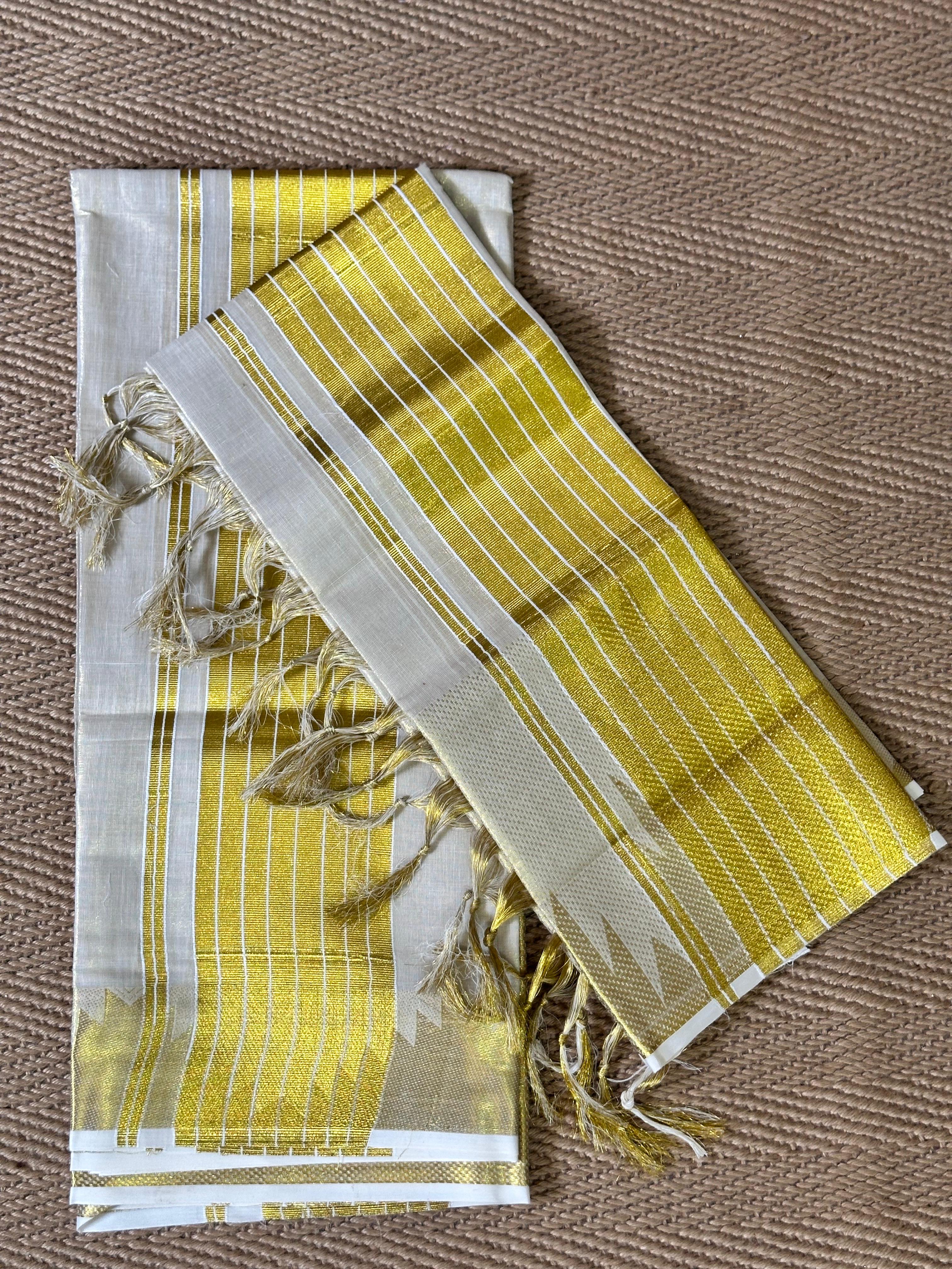 Tissue gold set mundu