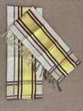 Tissue Set mundu with green and maroon border