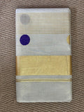 set saree with polka dot emroidery