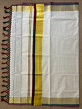 Soft cotton set saree with small checks