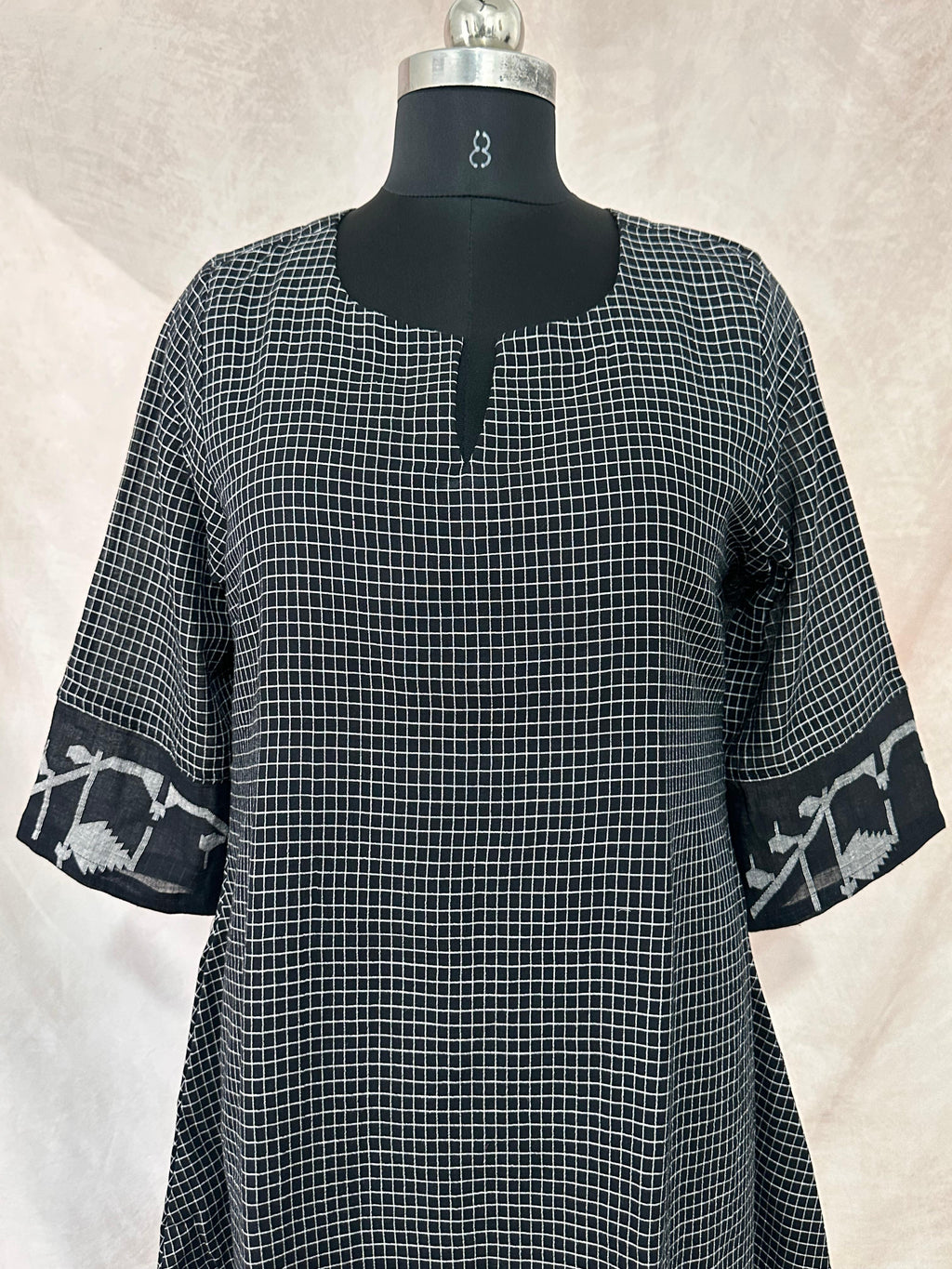 Handloom jamdani cotton dress