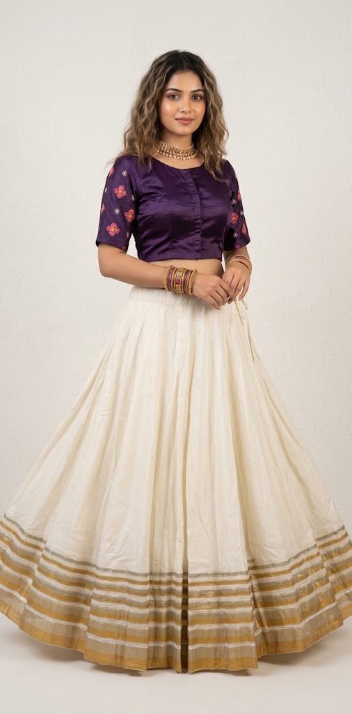 8 m flare navrathri skirt