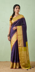 Pure silk handloom Gadwal saree with stitched blouse