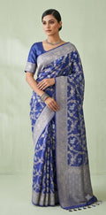 Silk Tissue Alfi figure jaal weave saree with blouse