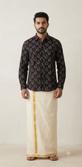Ajrakh handblock printed shirts in pure Cotton