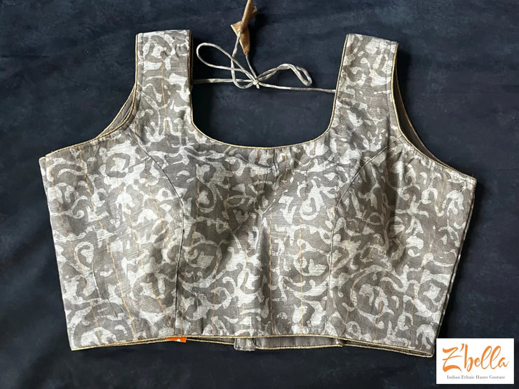 Batique Print Cotton Sleevess Blouse Blouse