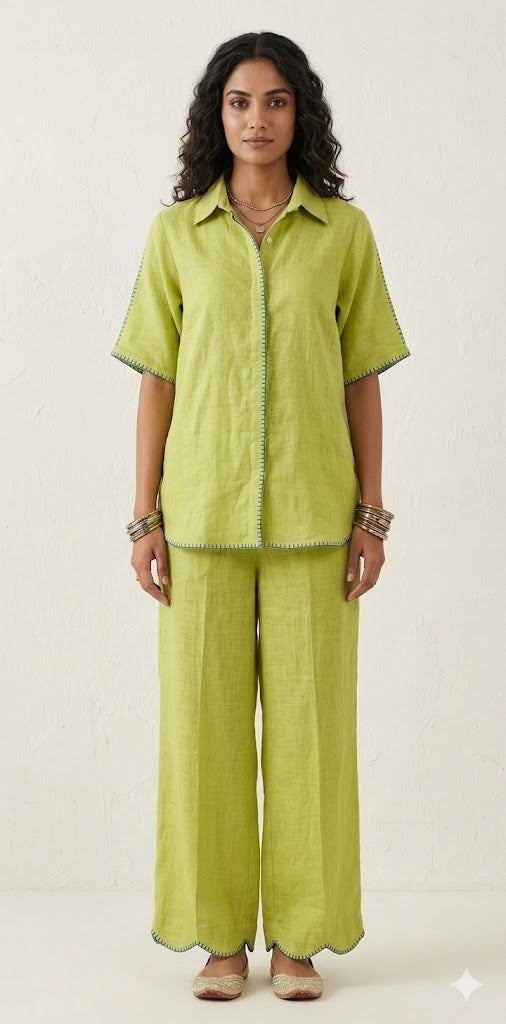 Pure linen cord set