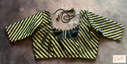 Black Chanderi Silk Blouse Blouse