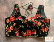 Black Velvet Sleeveless Blouse Blouse