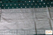 Bottle Green Semi Mashru Silk Saree (Blouse Stitching On Request) Saree