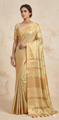 Modal tissue saree with stitched blouse