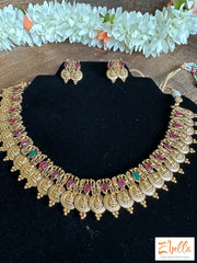 Coin Necklace With Kemp Stone Necklace