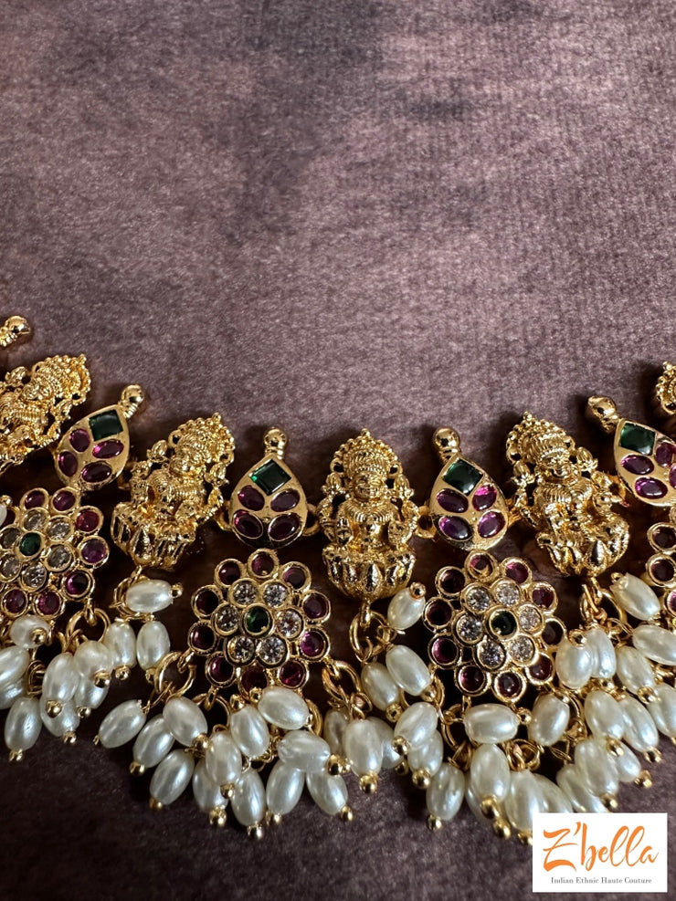 Devi Guttapusalu With Earrings Necklace