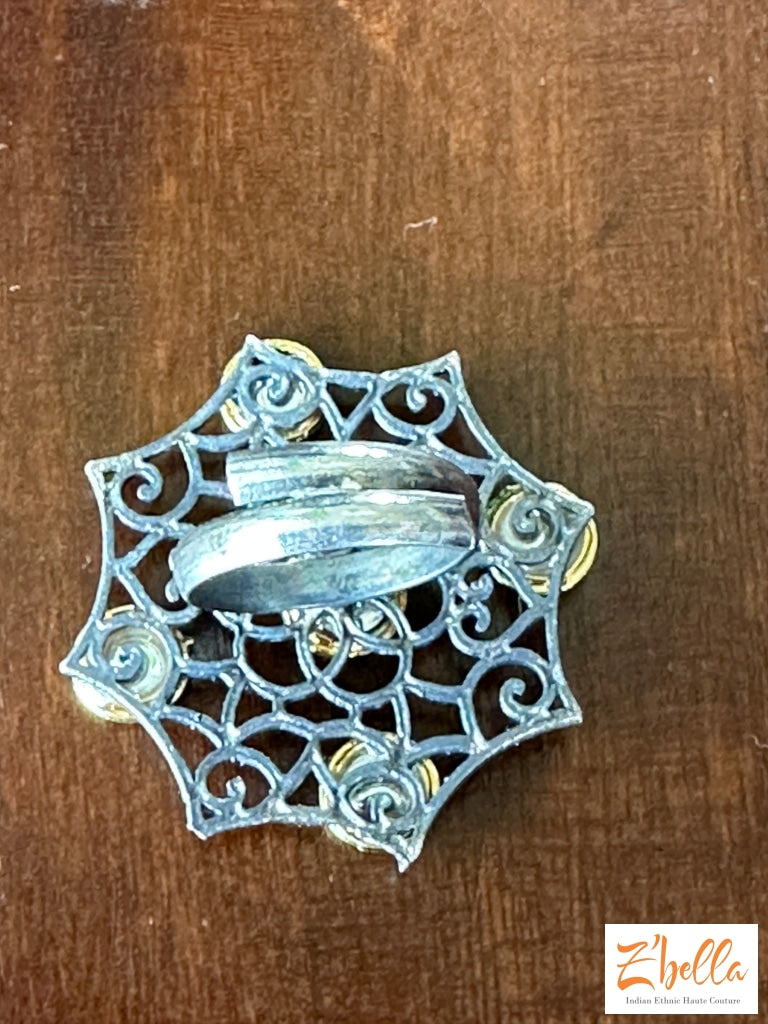 Dual Tone Finger Ring Ring